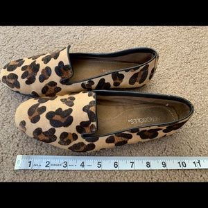 Aerosoles size 8 leopard tan loafers